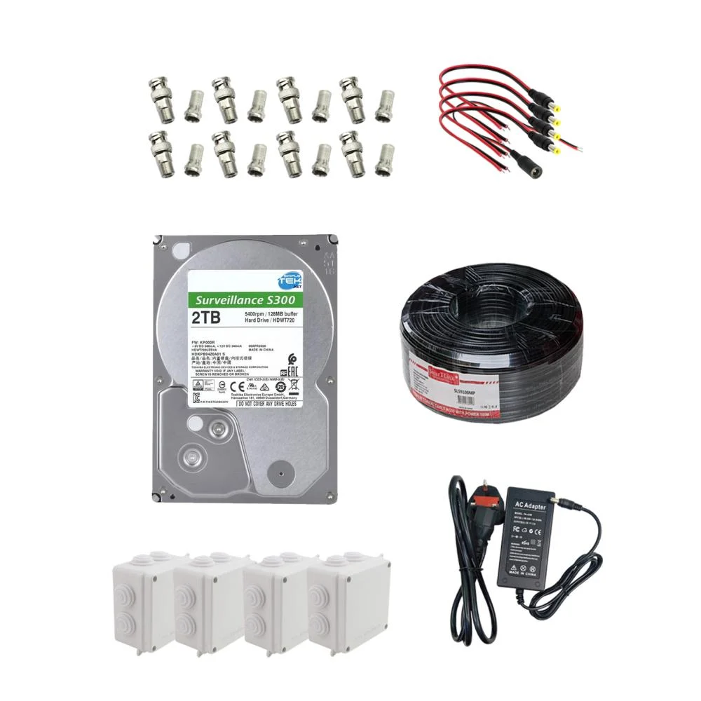 Hikvision 2MP 2 Outdoor + 2 Indoor Camera System with 4CH DVR & 2TB HDD – Complete Kit - Image 5