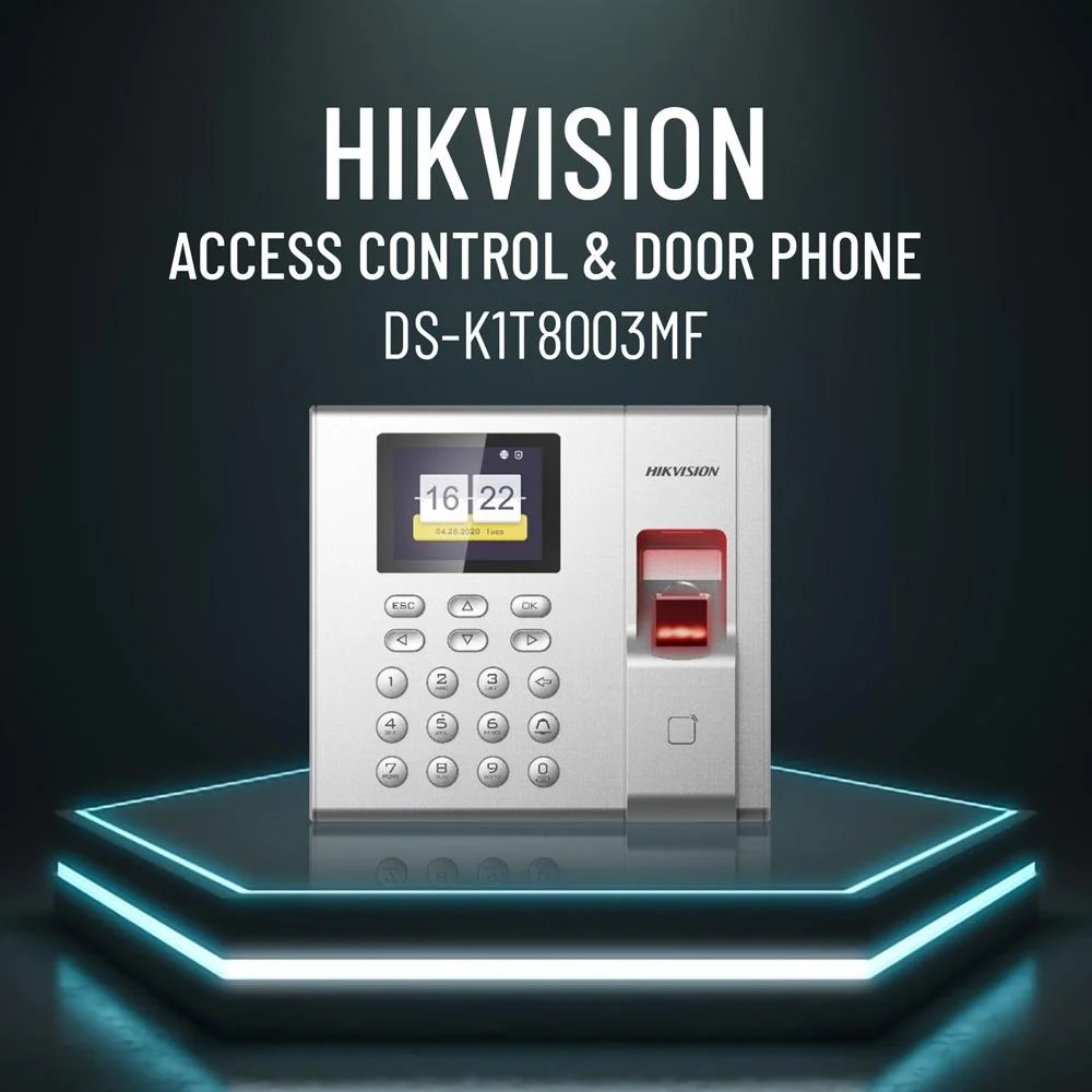 Hikvision DS-K1T8003MF Access Control Terminal – Fingerprint, Mifare Card & Keypad for Time Attendance - Image 3