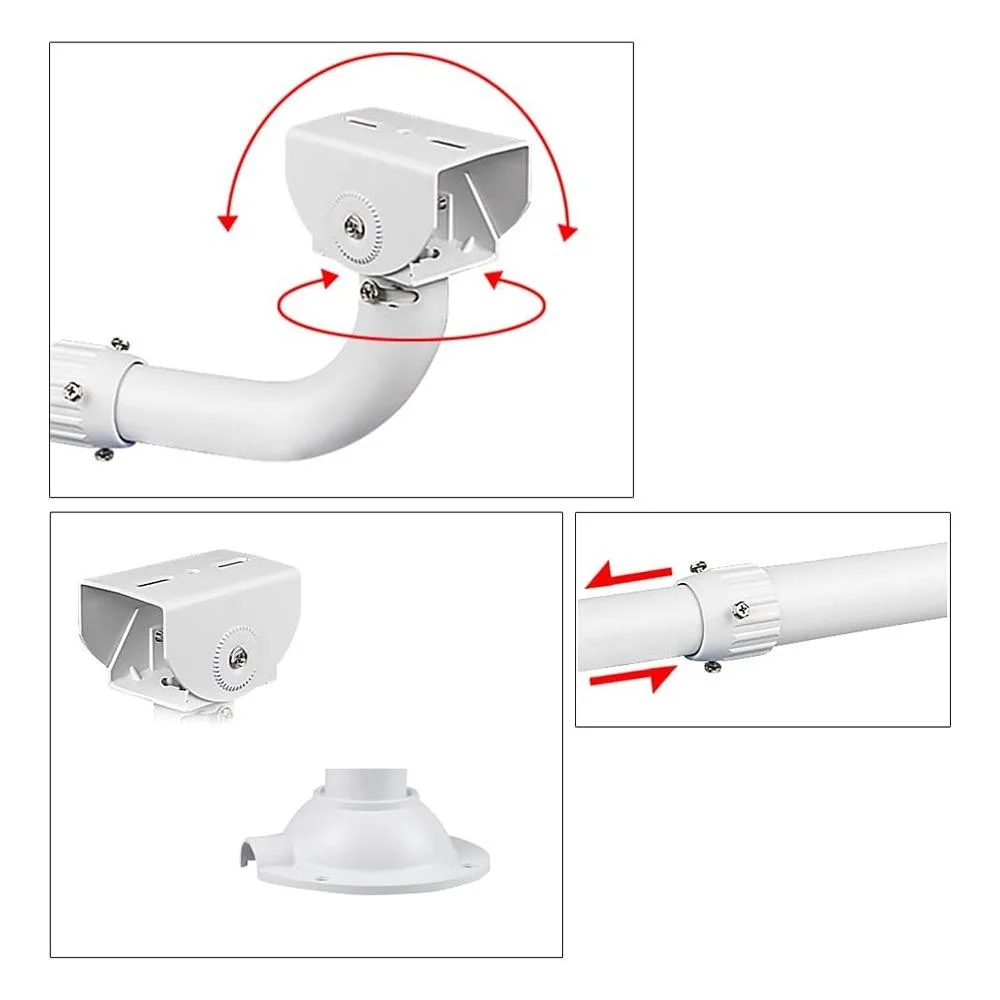 Adjustable CCTV Security Camera Stand 60–120cm Outdoor Wall & Ceiling Mount Bracket - Image 2