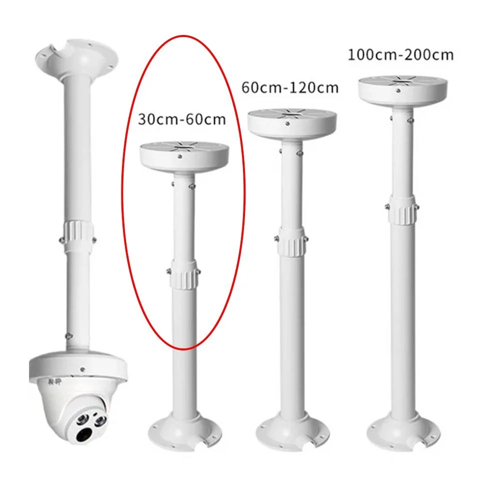 Adjustable CCTV Security Camera Stand 30–60cm Indoor Wall & Ceiling Mount Bracket - Image 3